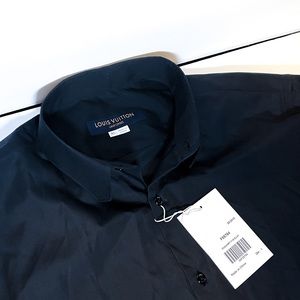 Louis Vuitton Uniformes Black Dress Shirt 41/16 17 NWT